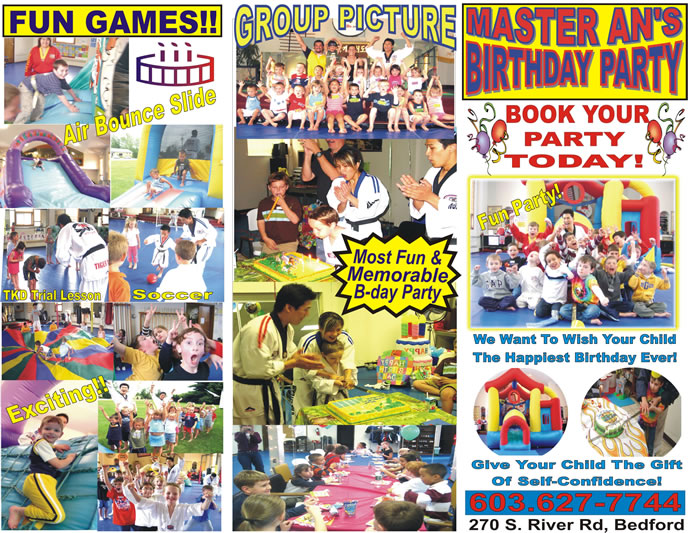 birthday party brochure