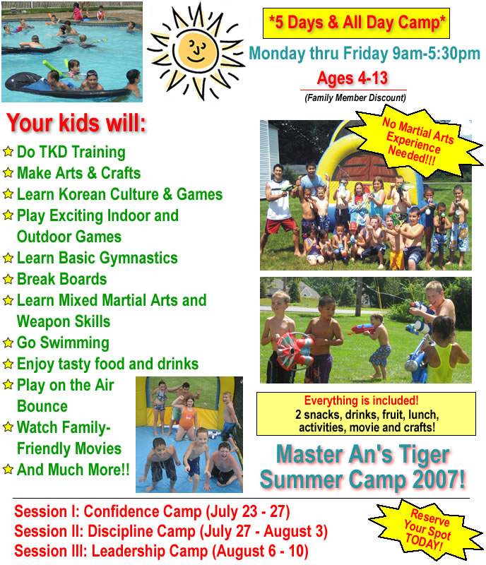 summer camp brochure